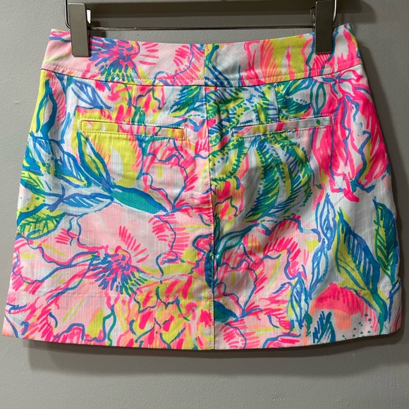 Lilly Spulitzer multicolor mini Skirt Size 00 - Picture 2 of 11